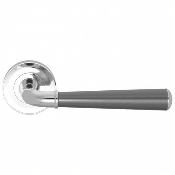 Turnstyle Design Door handle - Amalfine - Alupewt / Bright chrome - Model DF3015