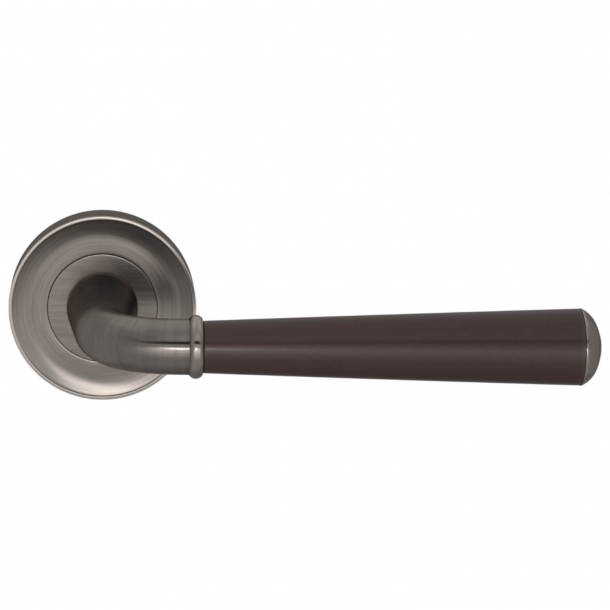 Turnstyle Design Door handle - Amalfine - Cocoa / Vintage nikkel - Model DF3015