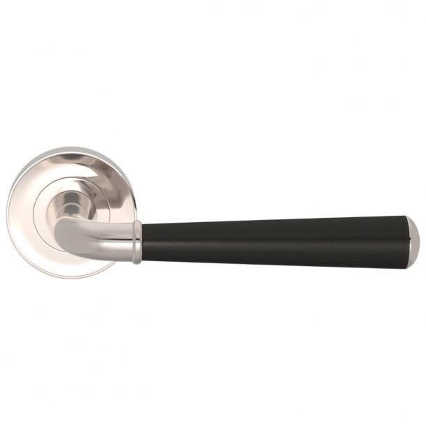 Turnstyle Design Door handle - Amalfine - Black bronze / Polished nickel - Model DF3015