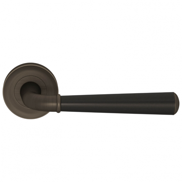 Turnstyle Design Door handle - Amalfine - Black bronze / Vintage patina - Model DF3015