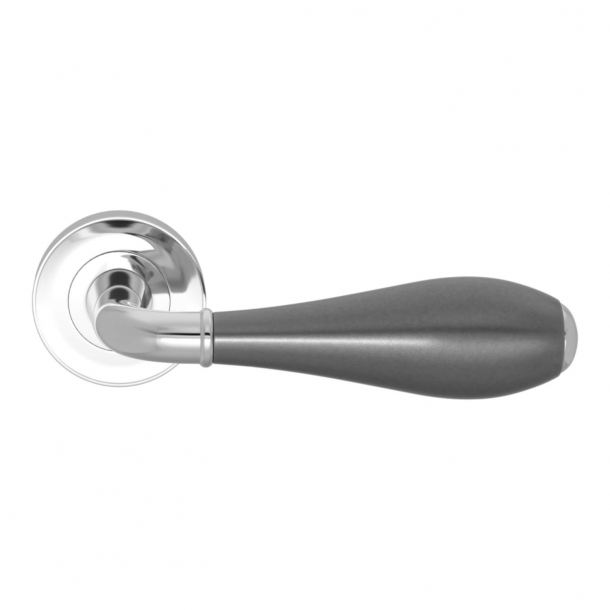 Turnstyle Design Door handle - Amalfine - Alupewt / Bright chrome - Model DF3025