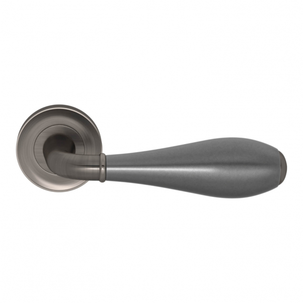 Turnstyle Design Door handle - Amalfine - Alupewt / Vintage nickel - Model DF3025