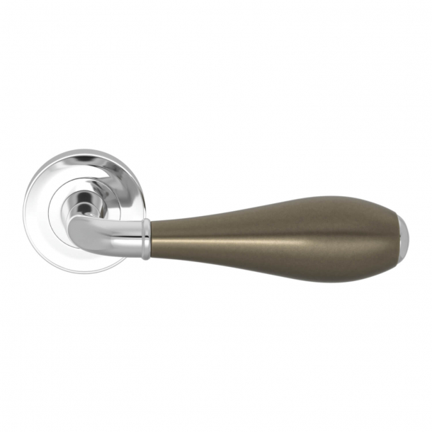 Drgreb - Turnstyle Designs - Amalfine - Slv bronze / Blank krom - Model DF3025