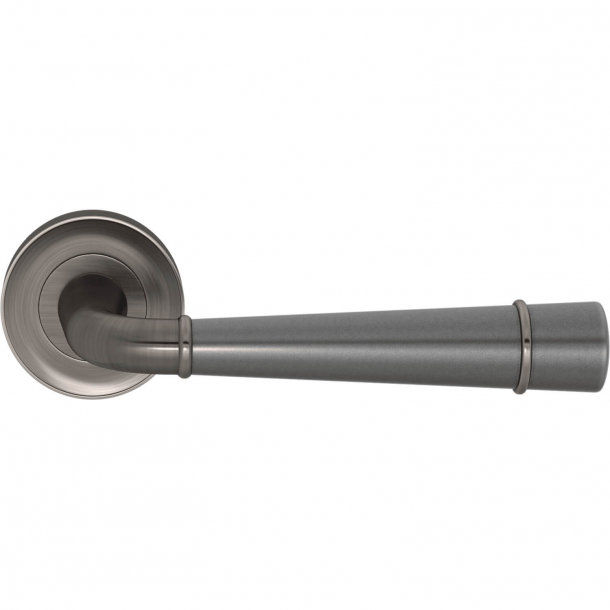 Turnstyle Design Door handle - Amalfine - Alupewt/ Vintage nickel - Model DF3260