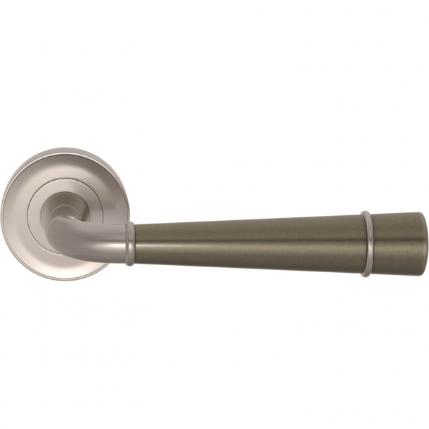 Klamka do drzwi - Amalfine - Srebrny br&#261;z / Nikiel satynowy - Turnstyle Designs - Model DF3260