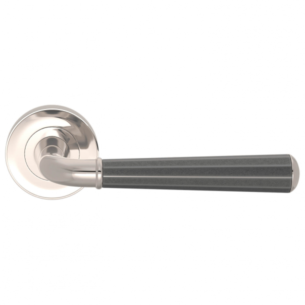 Door handle - Turnstyle Design - Amalfine - Alupewt / Polished nickel - Model DF3270
