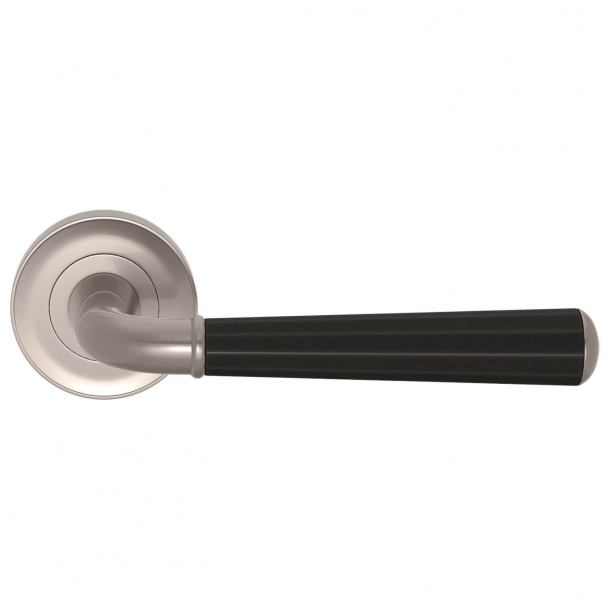 Door handle - Turnstyle Design - Amalfine - Black bronze / Satin Nickel - Model DF3270
