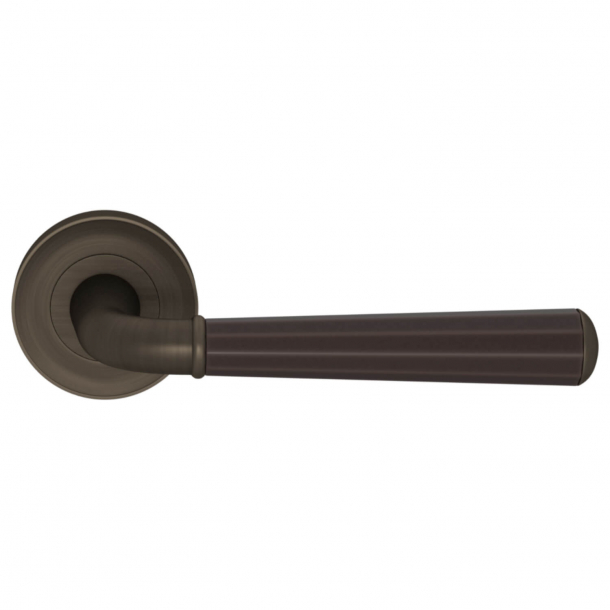 Door handle - Turnstyle Design - Amalfine - Cocoa / Vintage patina - Model DF3270