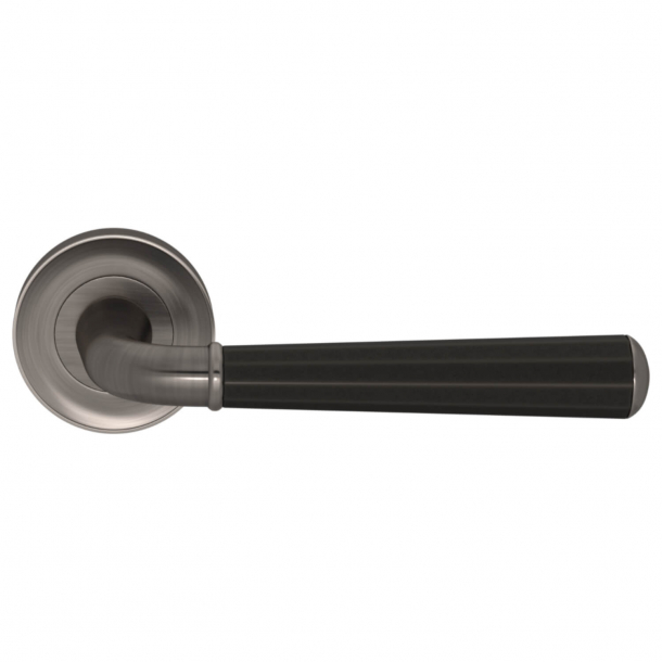 Door handle - Turnstyle Design - Amalfine - Black bronze / Vintage nickel - Model DF3270