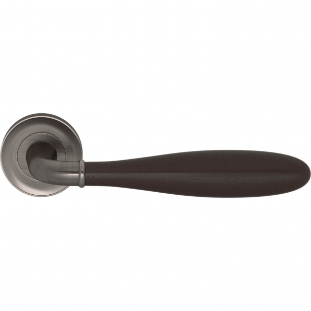 Turnstyle Design Door handle - Amalfine - Cocoa / Vintage nickel - Model DF3290