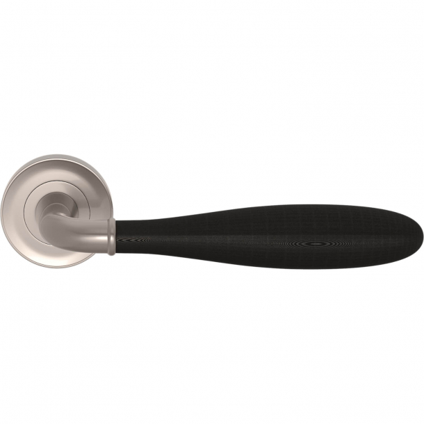 Turnstyle Design Door handle - Amalfine - Black bronze / Satin nickel - Model DF3290