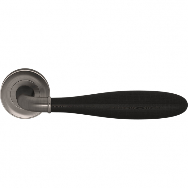 Turnstyle Design Door handle - Amalfine - Black bronze / Vintage nickel - Model DF3290