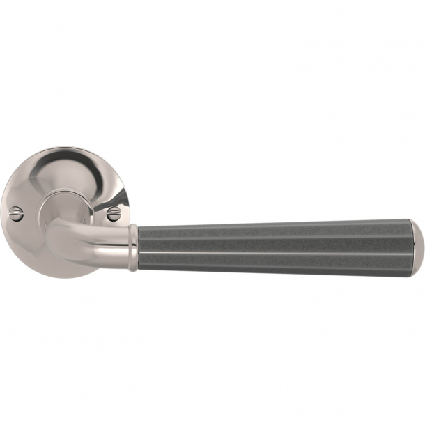 Turnstyle Design Door handle - Amalfine - Alupewt / Polished nickel - Model DF3556