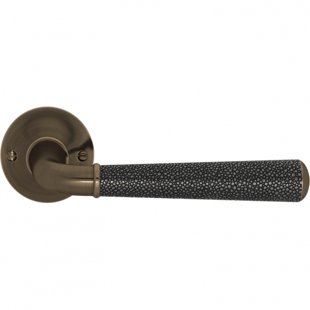 Turnstyle Design Door handle - Amalfine - Alupewt / Antique brass - Model DF4123