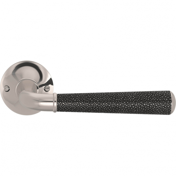 Turnstyle Design Door handle - Amalfine - Alupewt / Polished nickel - Model DF4123