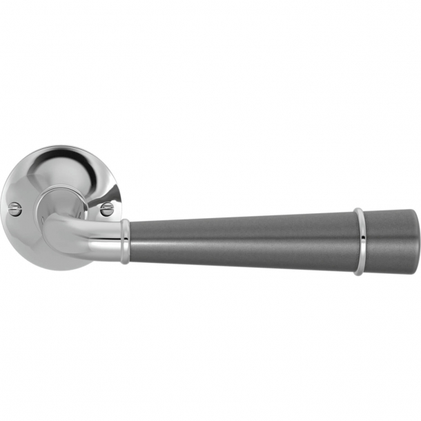 Turnstyle Design Door handle - Amalfine - Alupewt / Bright chrome - Model DF4455