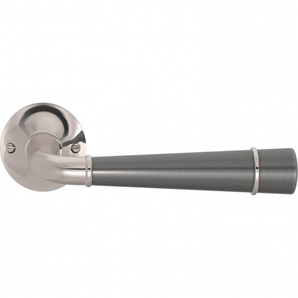 Turnstyle Design Door handle - Amalfine - Alupewt / Polished nickel - Model DF4455