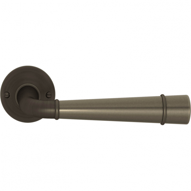 Turnstyle Design Door handle - Amalfine - Silver bronze / Vintage patina - Model DF4455
