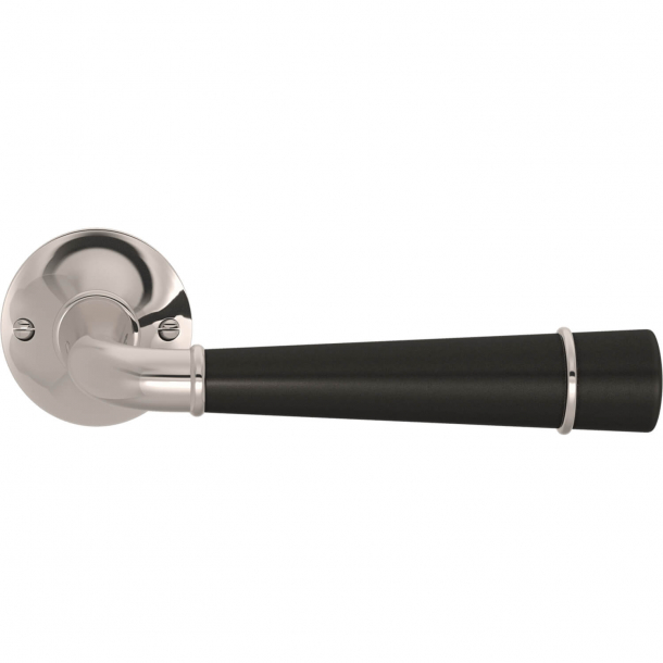 Turnstyle Design Door handle - Amalfine - Black bronze / Polished nickel - Model DF4455