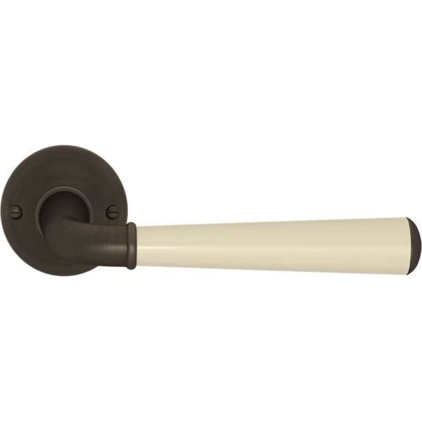 Turnstyle Design Door handle - Amalfine - Bone / Vintage patina - Model DF6060