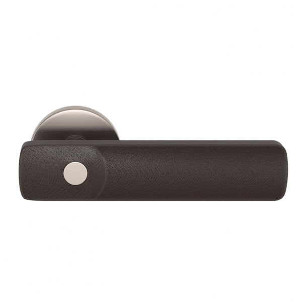 Turnstyle Design Door handle - Amalfine - Cocoa / Satin nickel - Model E3500