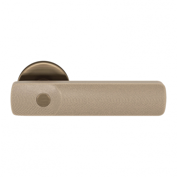 Turnstyle Design Door handle - Amalfine - Sand / Antique brass- Model E3500