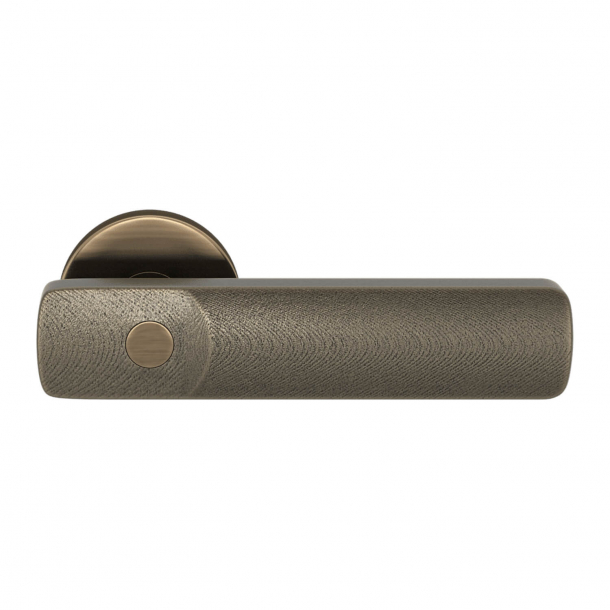 Klamka do drzwi - Amalfine - Srebrny br&#261;z / Antyczny mosi&#261;dz - Turnstyle Design - Model E3500