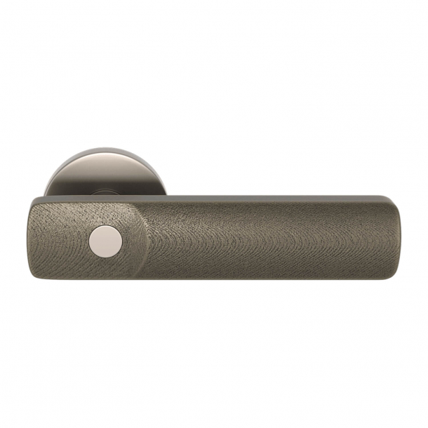 Klamka do drzwi - Amalfine - Srebrny br&#261;z / Nikiel satynowy - Turnstyle Design - Model E3500