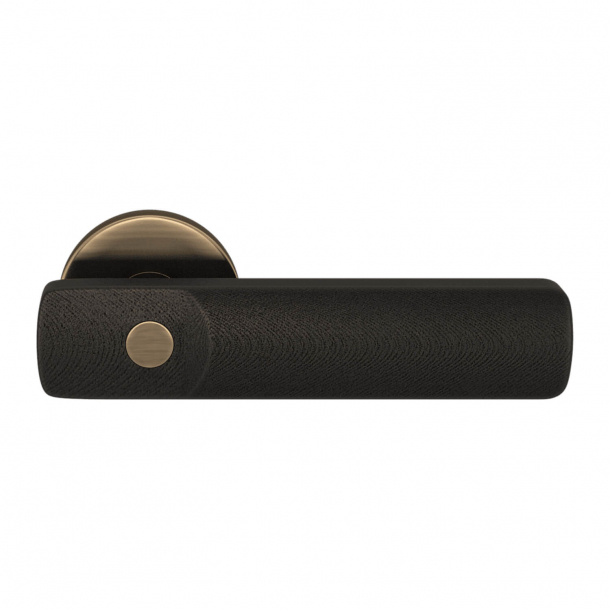 Turnstyle Design Door handle - Amalfine - Black bronze / Antique brass- Model E3500