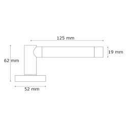 Drgreb - Turnstyle Designs - Sort bronze / Poleret messing - Model P1333