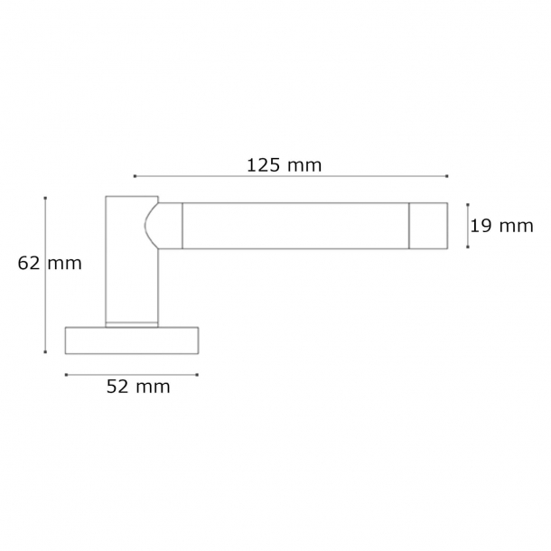 Drgreb - Turnstyle Designs - Sort bronze / Poleret messing - Model P1333