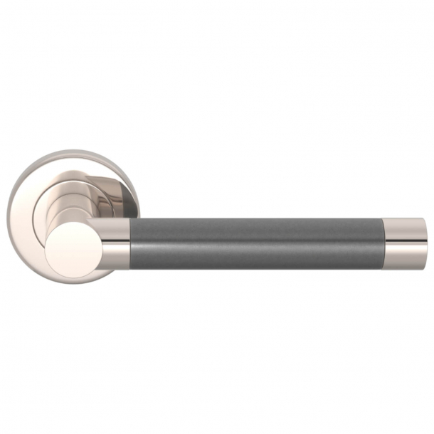 Turnstyle Design Door handle - Alupewt / Polished nickel - Model P1333