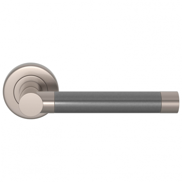 Turnstyle Design Door handle - Alupewt / Satin nickel - Model P1333