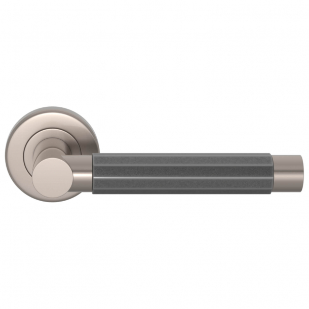 Turnstyle Design Door handle - Amalfine - Alupewt / Satin nickel - Model P1440