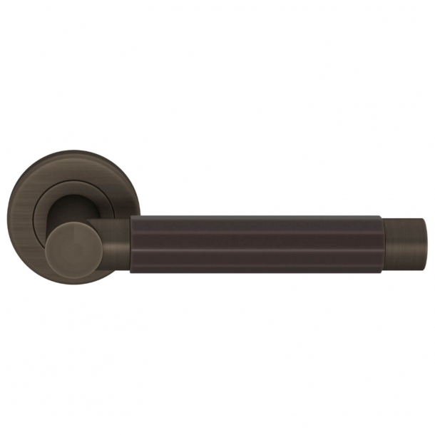 Turnstyle Design Door handle - Amalfine - Cocoa / Vintage patina - Model P1440