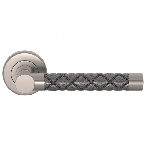 Door handle Amalfine - Alupewt / Satin Nickel - Model CHESTERFIELD
