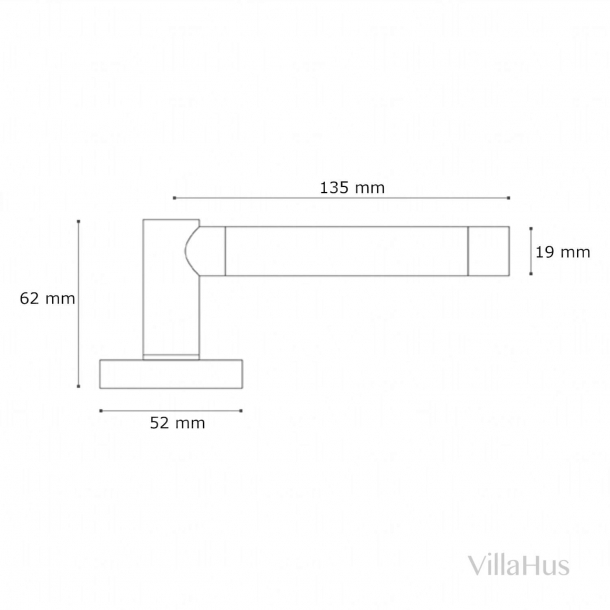 Drgreb - Turnstyle Designs - Amalfine - Sort bronze / Poleret messing - Model P2771