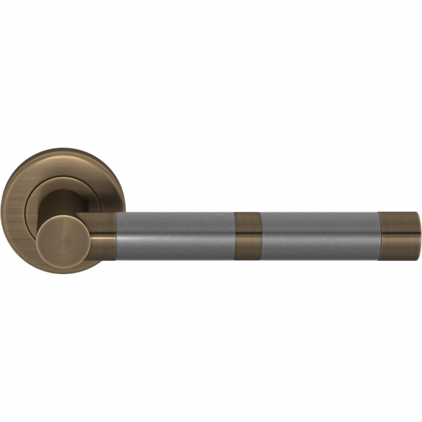 Turnstyle Design Door handle - Amalfine - Alupewt / Antique brass - Model P2771