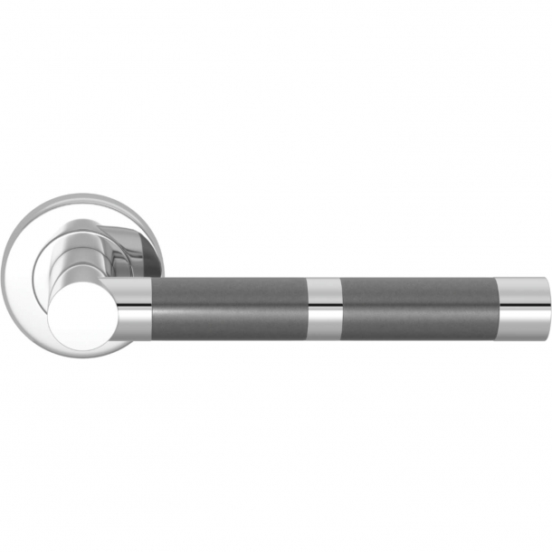 Turnstyle Design Door handle - Amalfine - Alupewt / Bright chrome - Model P2771