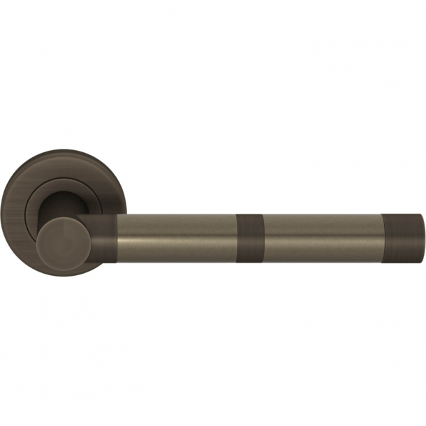 Turnstyle Design Door handle - Amalfine - Silver bronze / Vintage patina - Model P2771