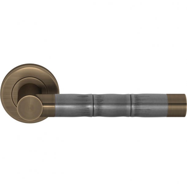 Turnstyle Design Door handle - Amalfine - Alupewt / Antique brass - Model P2856