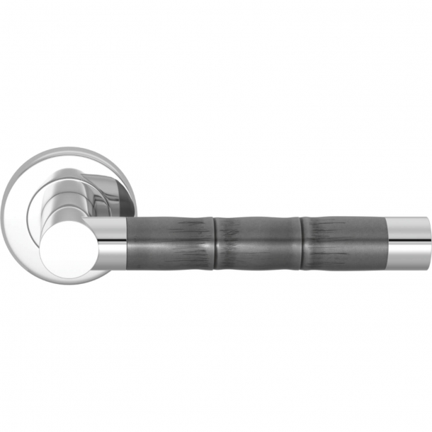 Turnstyle Design Door handle - Amalfine - Alupewt / Bright chrome - Model P2856