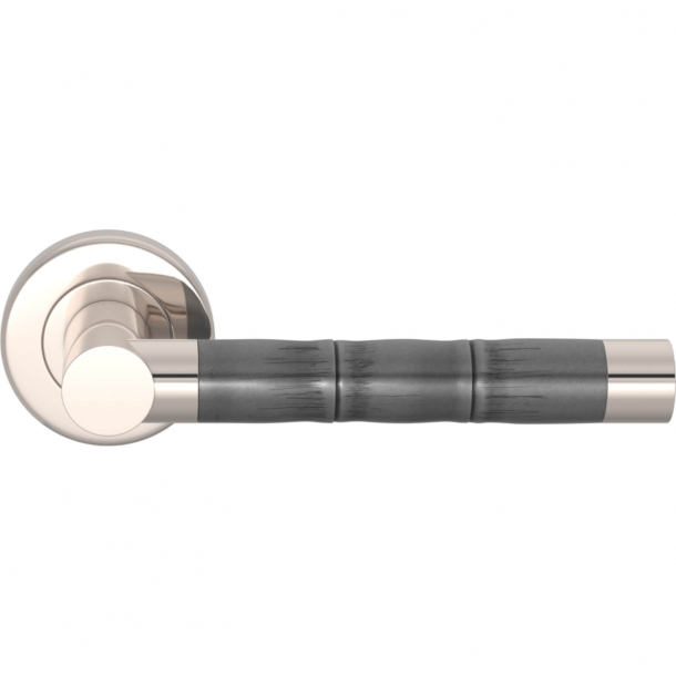 Turnstyle Design Door handle - Amalfine - Alupewt / Polished nickel - Model P2856