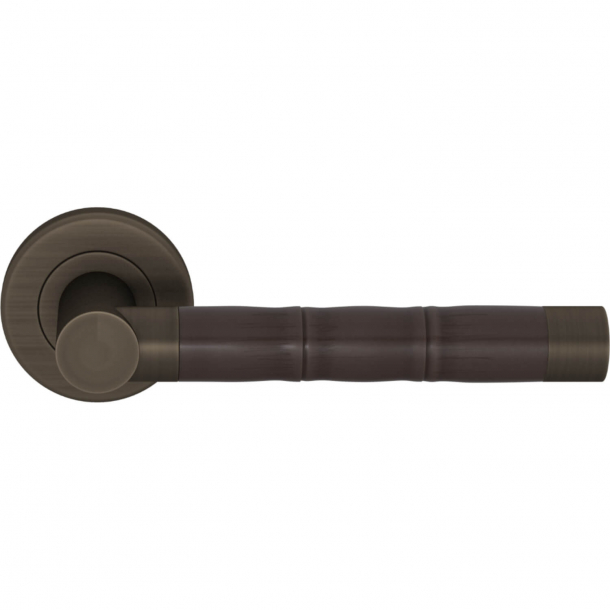 Turnstyle Design Door handle - Amalfine - Cocoa / Vintage patina - Model P2856