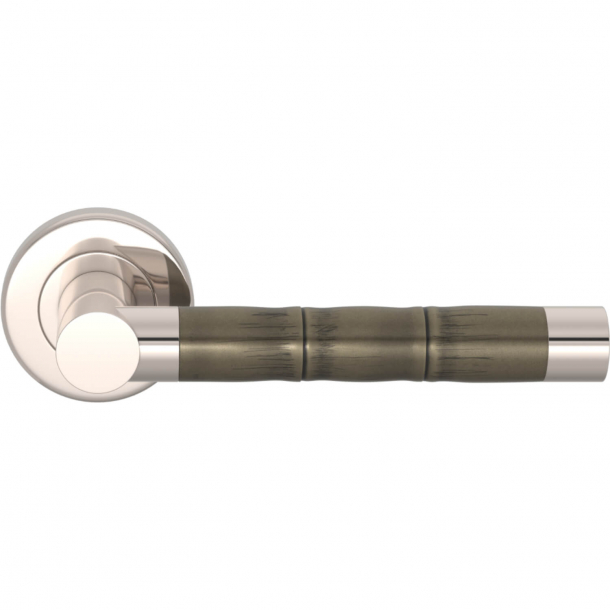 Dørgreb - Turnstyle Designs - Amalfine - Sølv bronze / Poleret nikkel - Model P2856
