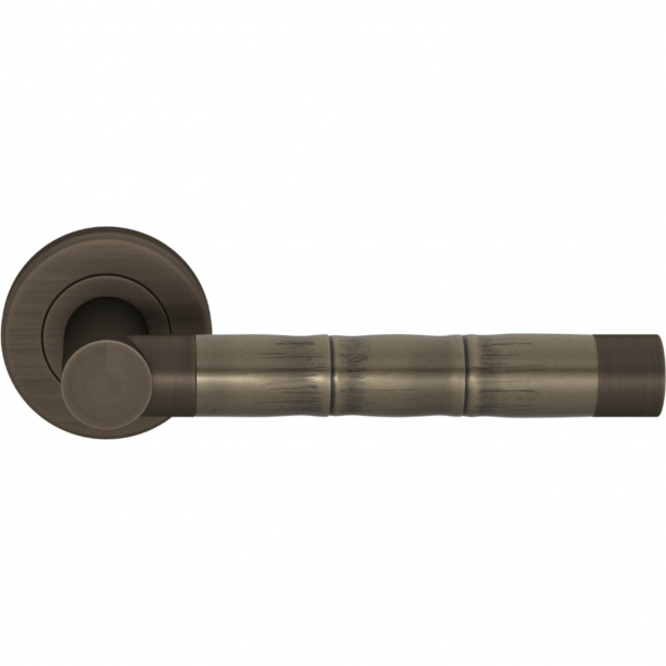Turnstyle Design Door handle - Amalfine - Silver bronze / Vintage patina - Model P2856
