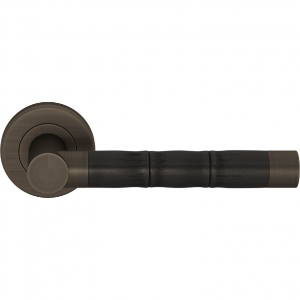 Turnstyle Design Door handle - Amalfine - Black bronze / Vintage patina - Model P2856