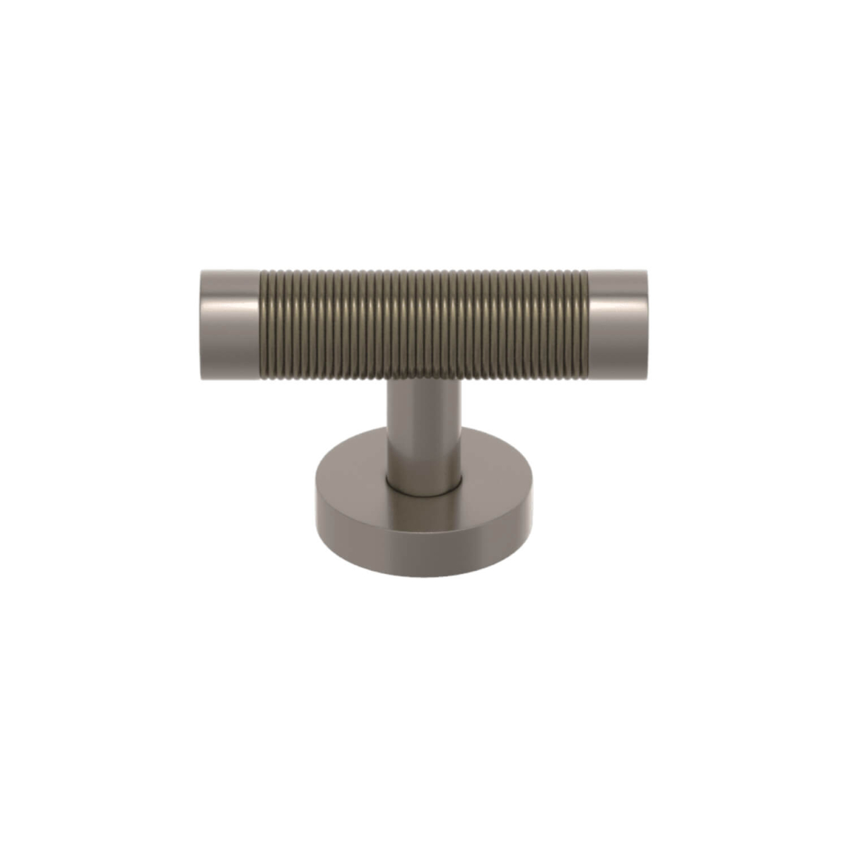 Tbar Møbelgreb Satin nikkel / Sølv bronze Model P3036 Turnstyle