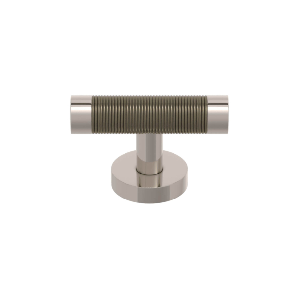 T-bar cabinet handle - Polished nickel / Silver bronze Amalfine - Model P3036