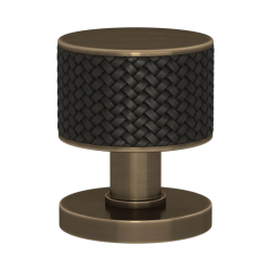 Drknop - Turnstyle Designs - Sort bronze Amalfine / Antik messing - Model P6711